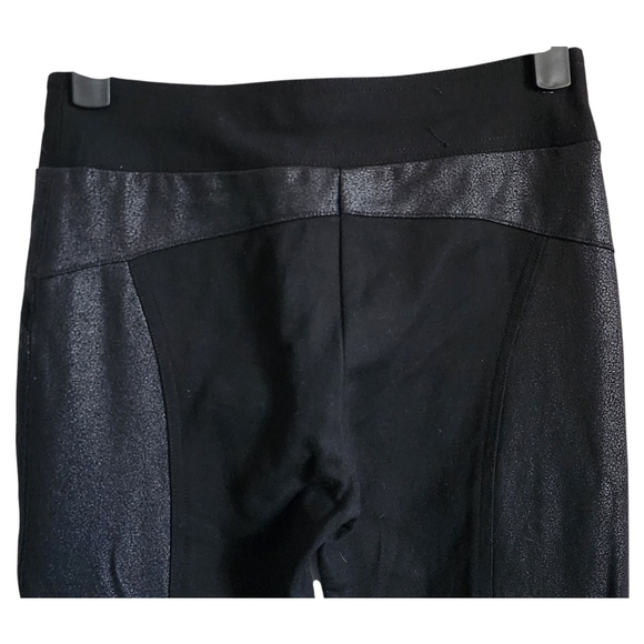 INC International Concepts Black Stretch Knit Pants Insets Women's 0 - Picture 4 of 8
